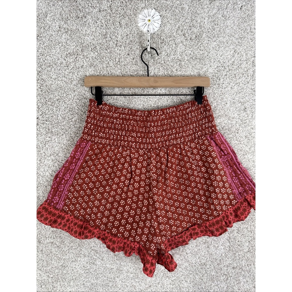 Anthropologie Shorts Womens M Floral Ruffle Boho Lightweight Summer/Fall - Picture 4 of 8